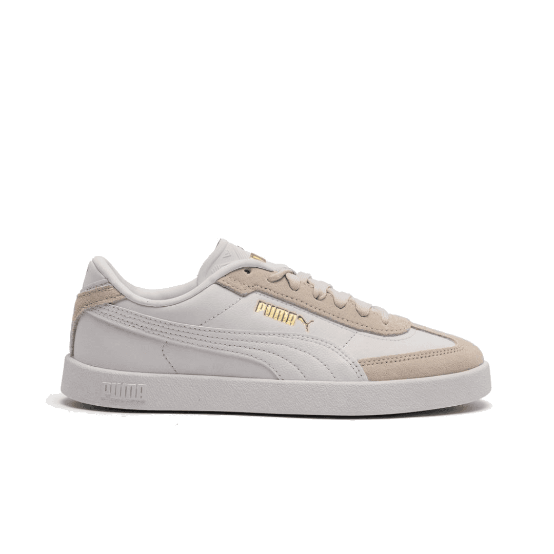 ZAPATO PUMA CLUB II ERA - Blanco con crema y dorado - front