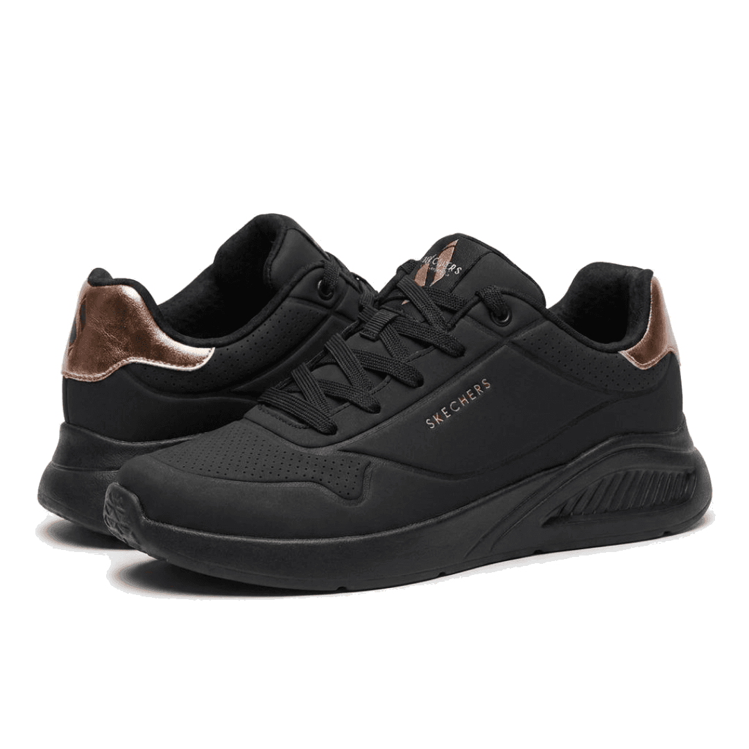 177291BBK SKECHERS CALZADO UNO LITE SHIMMER ALONG P/DAMA - Negro - front