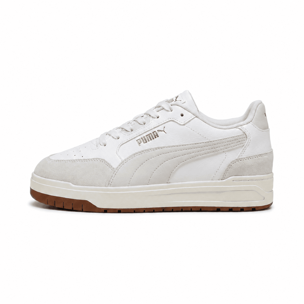 ZAPATO SHUFFLE DOWNTOWN OG - Blanco con gris vapor y dorado - front