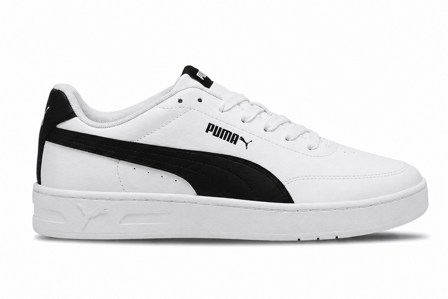 ZAPATO COURT CLASSIC CLEAN - Blanco con negro - front