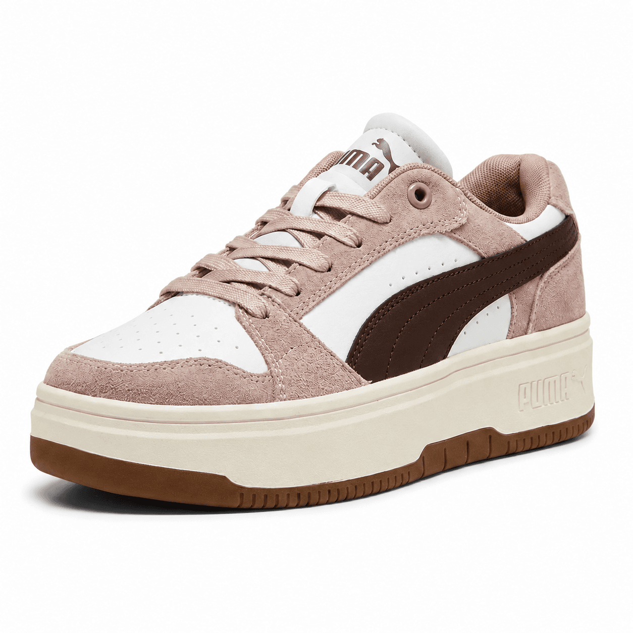 ZAPATO REBOUND FEMME LOW SD WNS - Rosado beige con blanco y cafe - front